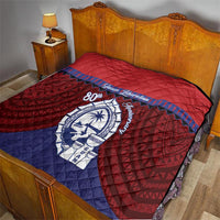 Guam Liberation Day Quilt Biba Guahan Chamorro 80th Anniversary - Blue