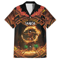 Samoa Teuila 2024 Festival Hawaiian Shirt Samoan Siva Afi With Red Gingers LT14 Black - Polynesian Pride