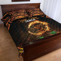 Samoa Teuila 2024 Festival Quilt Bed Set Samoan Siva Afi With Red Gingers