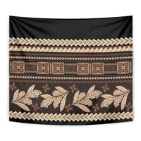 Black Samoa Siapo Teuila Flowers Tapestry