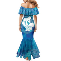 Turquoise Polynesia Father's Day Mermaid Dress Dad You Are My Hero LT14 - Polynesian Pride