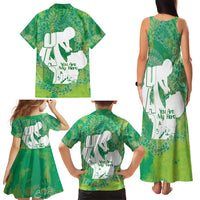 Green Polynesia Father's Day Family Matching Tank Maxi Dress and Hawaiian Shirt Dad You Are My Hero LT14 - Polynesian Pride