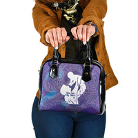 Purple Polynesia Father's Day Shoulder Handbag Dad You Are My Hero