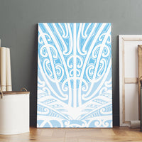 Blue New Zealand Puhoro Maori Tattoo Canvas Wall Art