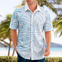 Blue New Zealand Puhoro Maori Tattoo Hawaiian Shirt LT14 - Polynesian Pride