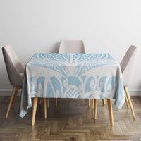 Blue New Zealand Puhoro Maori Tattoo Tablecloth