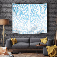 Blue New Zealand Puhoro Maori Tattoo Tapestry