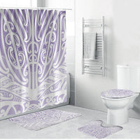 Purple New Zealand Puhoro Maori Tattoo Bathroom Set