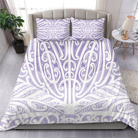 Purple New Zealand Puhoro Maori Tattoo Bedding Set