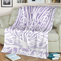 Purple New Zealand Puhoro Maori Tattoo Blanket