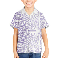 Purple New Zealand Puhoro Maori Tattoo Hawaiian Shirt
