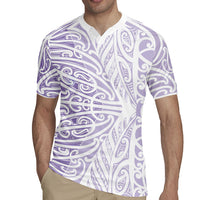 Purple New Zealand Puhoro Maori Tattoo Rugby Jersey