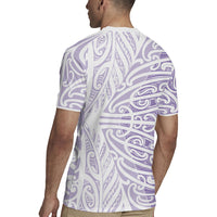 Purple New Zealand Puhoro Maori Tattoo Rugby Jersey