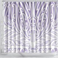Purple New Zealand Puhoro Maori Tattoo Shower Curtain