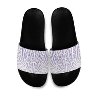 Purple New Zealand Puhoro Maori Tattoo Slide Sandals