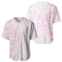 Pink New Zealand Puhoro Maori Tattoo Baseball Jersey