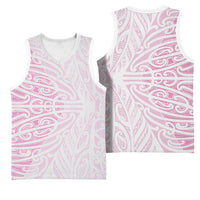 Pink New Zealand Puhoro Maori Tattoo Basketball Jersey