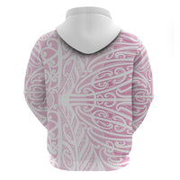 Pink New Zealand Puhoro Maori Tattoo Hoodie