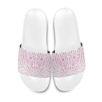 Pink New Zealand Puhoro Maori Tattoo Slide Sandals
