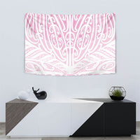 Pink New Zealand Puhoro Maori Tattoo Tapestry