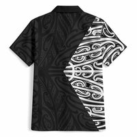 Black New Zealand Puhoro Maori Tattoo Hawaiian Shirt LT14 - Polynesian Pride