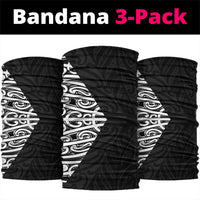 Black New Zealand Puhoro Maori Tattoo Neck Gaiter