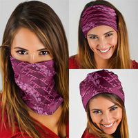 Pink Aloha Hawaii Neck Gaiter Hawaiian Kakau Ohia Lehua Lei LT14
