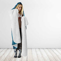 Naval Night Aloha Hawaii Hooded Blanket Hawaiian Kakau Ohia Lehua Lei - Polynesian Pride