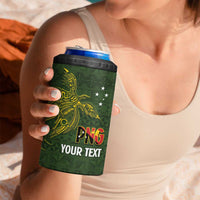 Personalised PNG Isten Hailans Provins 4 in 1 Can Cooler Tumbler Papua New Guinea Plumeria Melanesian Pattern LT14 - Polynesian Pride