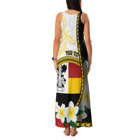 Personalised PNG Madang Provins Family Matching Tank Maxi Dress and Hawaiian Shirt Papua New Guinea Plumeria Melanesian Pattern LT14 - Polynesian Pride