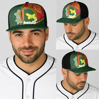 PNG Oro Provins Baseball Net Cap Papua New Guinea Plumeria Melanesian Pattern - Polynesian Pride