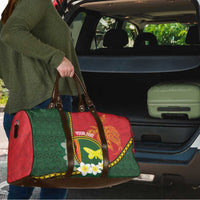 Personalised PNG Oro Provins Travel Bag Papua New Guinea Plumeria Melanesian Pattern - Polynesian Pride