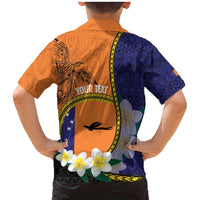 Personalised PNG Niu Ailan Family Matching Mermaid Dress and Hawaiian Shirt Papua New Guinea Plumeria Melanesian Pattern LT14 - Polynesian Pride