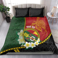 Personalised PNG Simbu Provins Bedding Set Papua New Guinea Plumeria Melanesian Pattern LT14 - Polynesian Pride