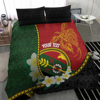 Personalised PNG Simbu Provins Bedding Set Papua New Guinea Plumeria Melanesian Pattern LT14 - Polynesian Pride