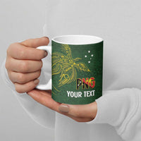 Personalised PNG Simbu Provins Ceramic Mug Papua New Guinea Plumeria Melanesian Pattern LT14 - Polynesian Pride