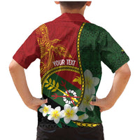 Personalised PNG Simbu Provins Family Matching Mermaid Dress and Hawaiian Shirt Papua New Guinea Plumeria Melanesian Pattern LT14 - Polynesian Pride