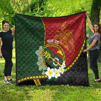 Personalised PNG Simbu Provins Quilt Papua New Guinea Plumeria Melanesian Pattern LT14 - Polynesian Pride