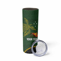 Personalised PNG Simbu Provins Skinny Tumbler Papua New Guinea Plumeria Melanesian Pattern LT14 - Polynesian Pride