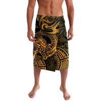 New Zealand Tuatara Lavalava Aotearoa Maori Clematis Flowers - Gold LT14 Gold - Polynesian Pride