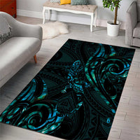 New Zealand Skink Area Rug Aotearoa Maori Mix Paua Shell LT14 - Polynesian Pride
