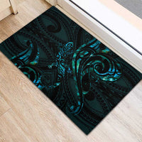New Zealand Skink Rubber Doormat Aotearoa Maori Mix Paua Shell