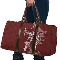 Oxblood Hawaii Travel Bag Hammerhead Shark Tattoo Curve Polynesian - Polynesian Pride