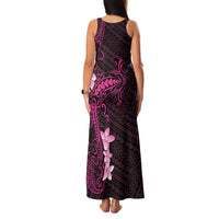 Pink Hawaii Family Matching Tank Maxi Dress and Hawaiian Shirt Hammerhead Shark Tattoo Curve Polynesian LT14 - Polynesian Pride