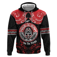 Aotearoa Toitu Te Tiriti Zip Hoodie Haka Tiki Honour The Treaty