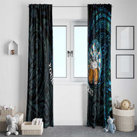 Personalized New Zealand Darts Beer Window Curtain Paua Shell Aotearoa Maori Tattoo LT14 - Polynesian Pride