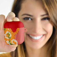 Prince Kuhio Aloha Hawaii AirPods Case Plumeria Ilima Lei Palaka Motifs
