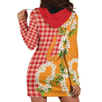 Prince Kuhio Aloha Hawaii Hoodie Dress Plumeria Ilima Lei Palaka Motifs LT14 - Polynesian Pride