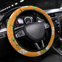 Prince Kuhio Aloha Hawaii Steering Wheel Cover Plumeria Ilima Lei Palaka Motifs
