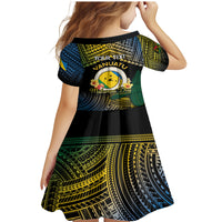 Personalised Malampa Day Family Matching Mermaid Dress and Hawaiian Shirt Vanuatu Provinces Polynesian Pattern